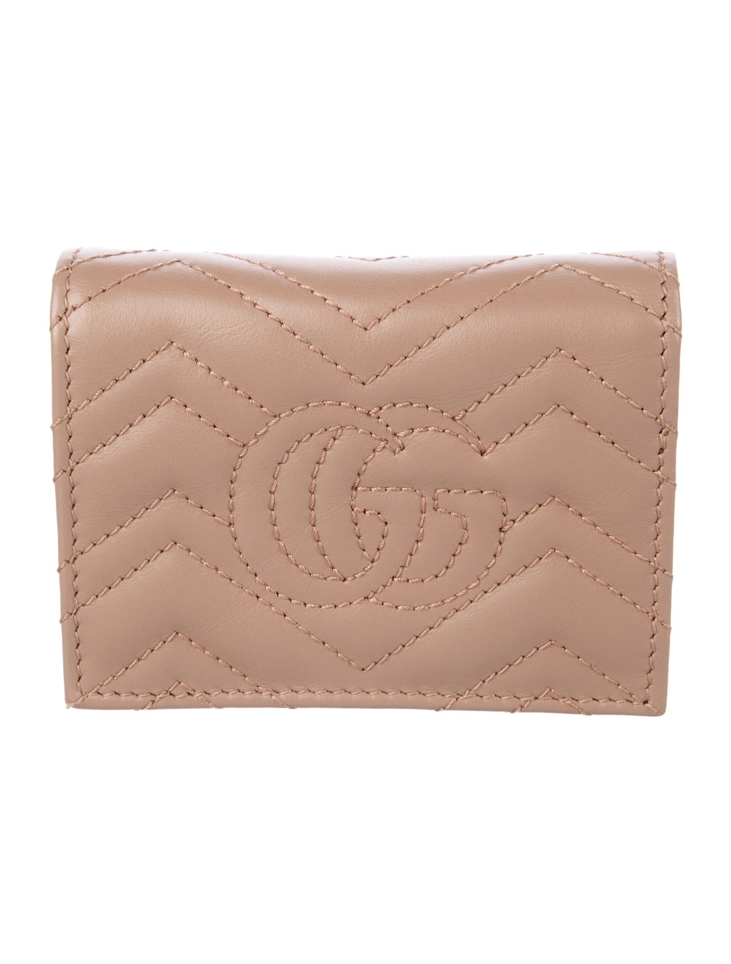 Gucci GG Marmont Matelassé Double G Logo Wallet