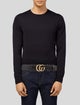 Gucci Double G Logo Leather Waist Belt
