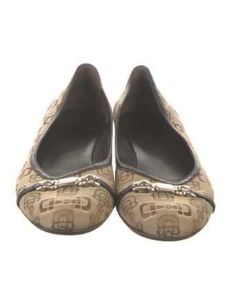 Gucci Ballet GG Canvas Ballet Flats