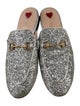 Gucci Horsebit Accent Glitter Mules