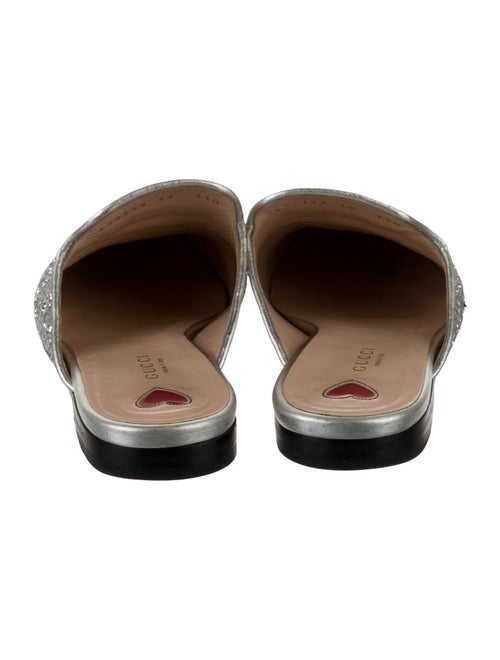 Gucci Horsebit Accent Glitter Mules
