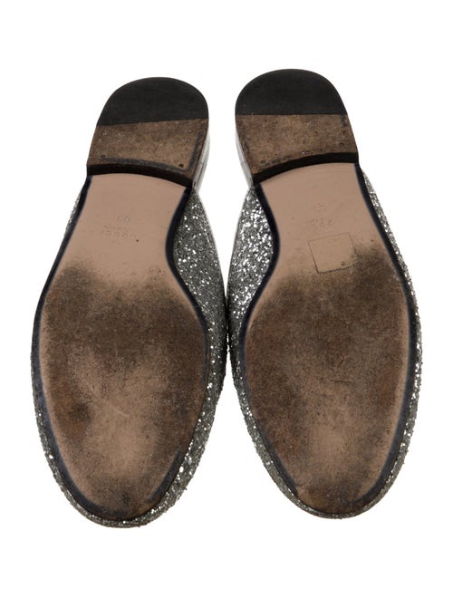 Gucci Horsebit Accent Glitter Mules
