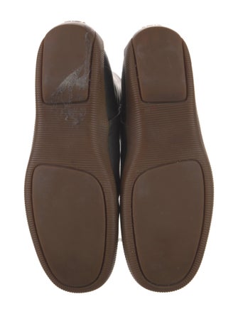 Gucci Web Accent Leather Rain Boots