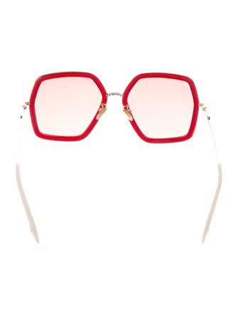 Gucci Interlocking G Logo Oversize Sunglasses