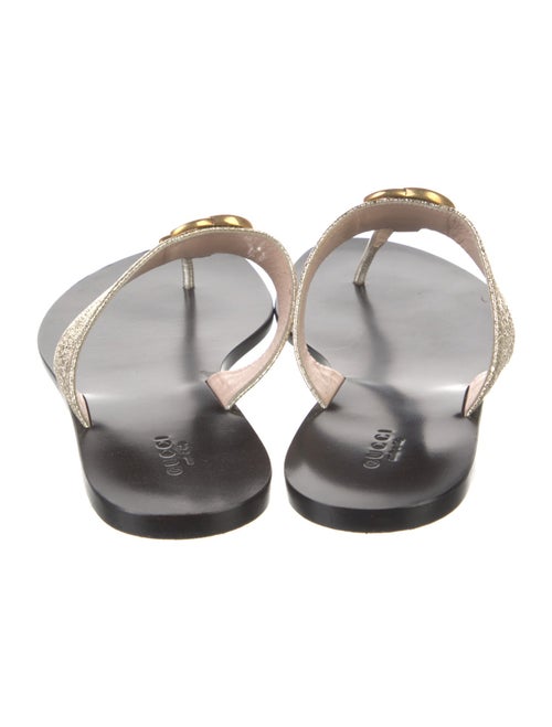 Gucci Marmont Double G Logo Flip Flops