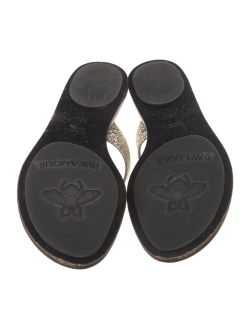 Gucci Marmont Double G Logo Flip Flops