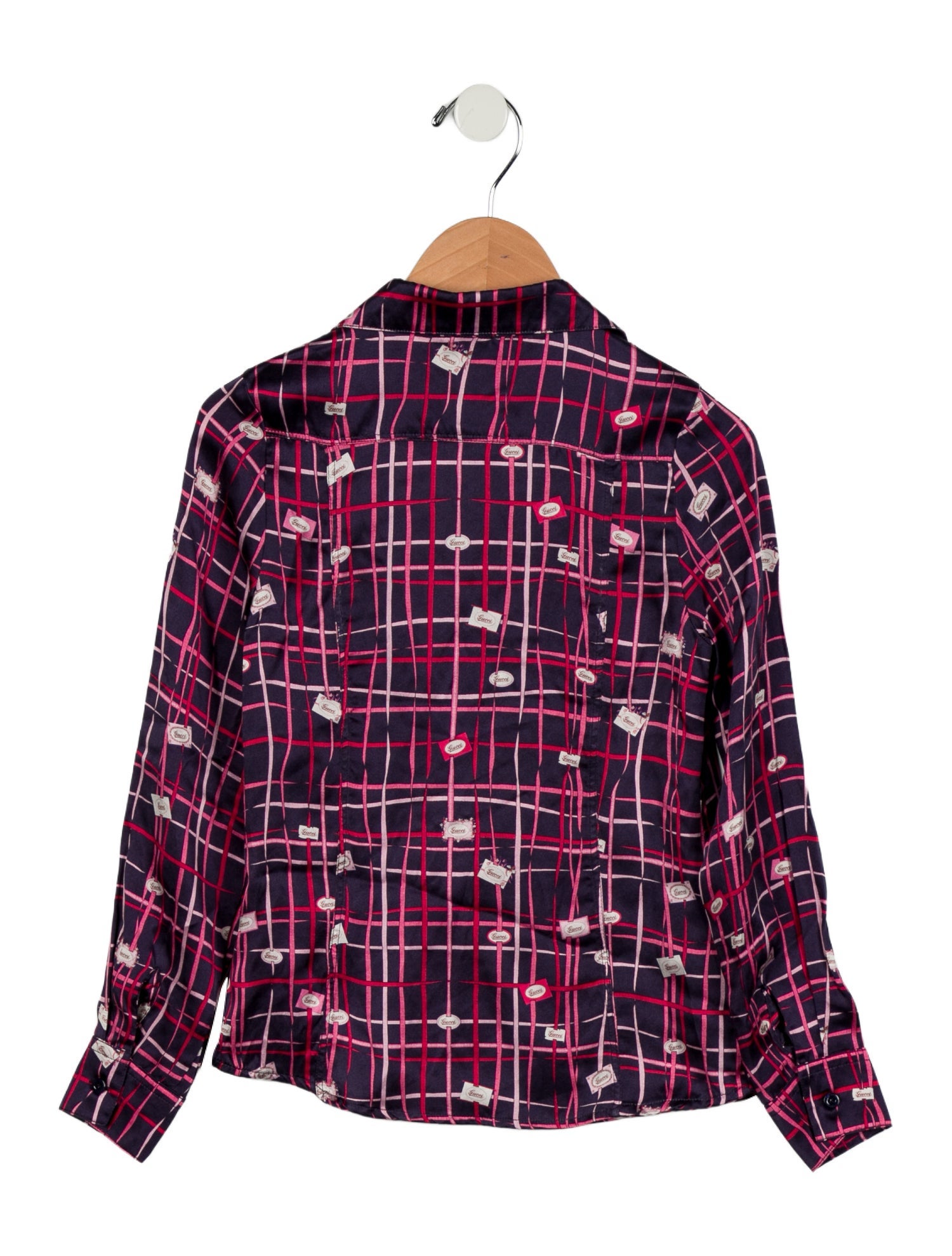 Gucci Kids' Silk Button Up Shirt