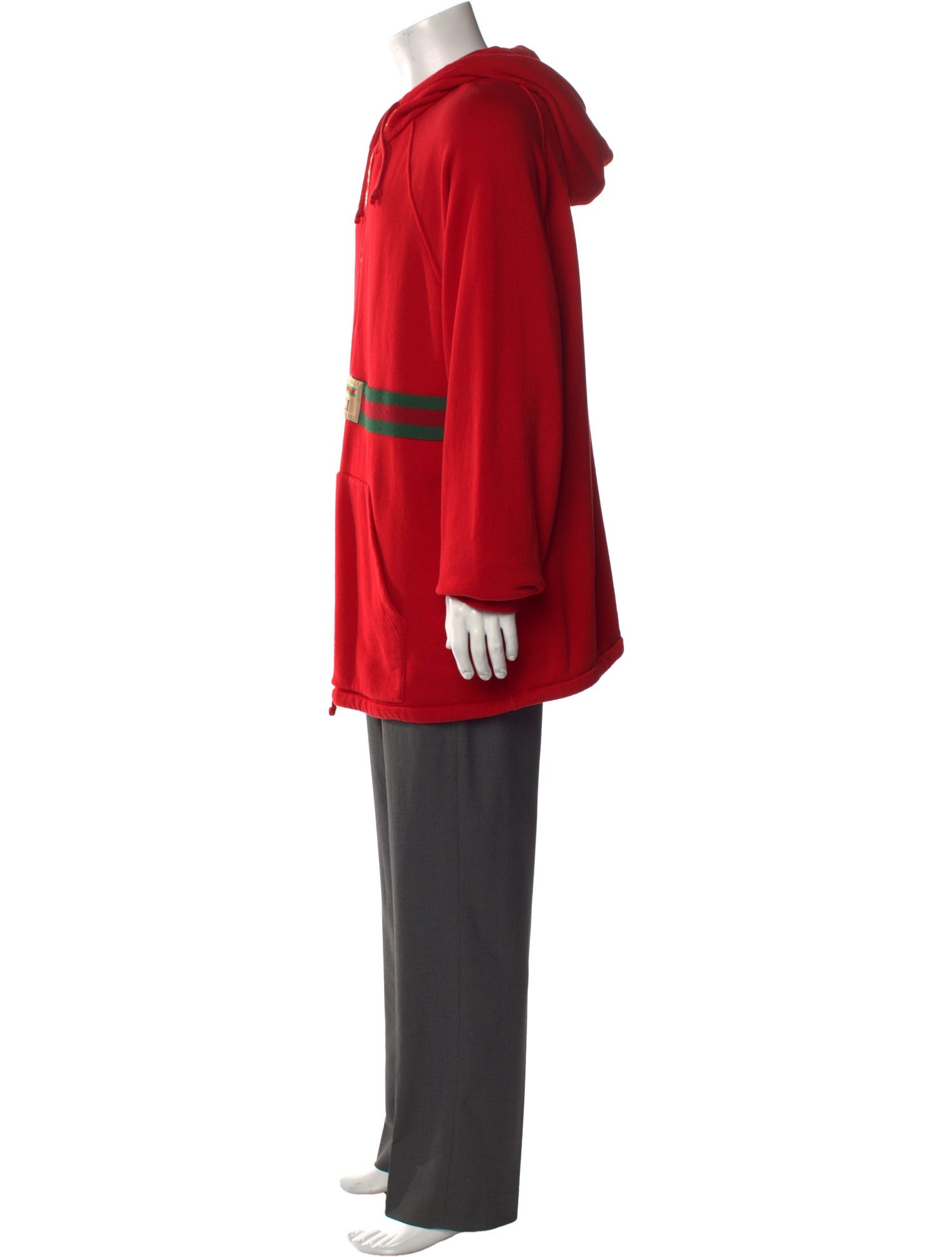 Gucci Web Accent Crew Neck Hoodie