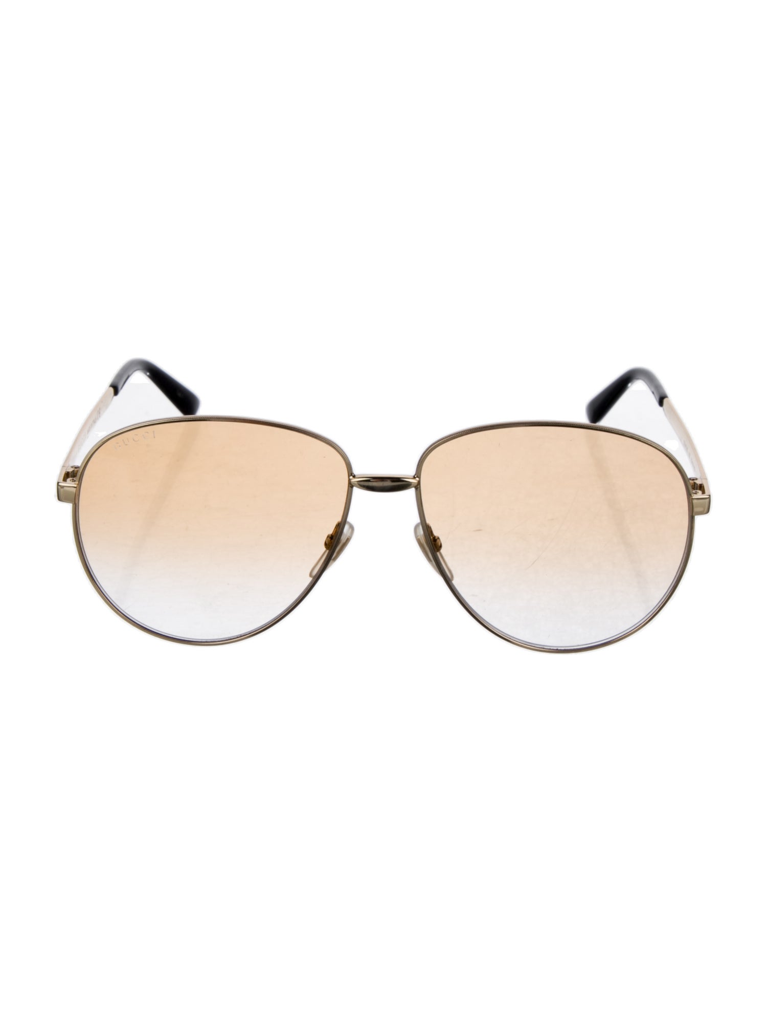 Gucci Web Accent Aviator Sunglasses
