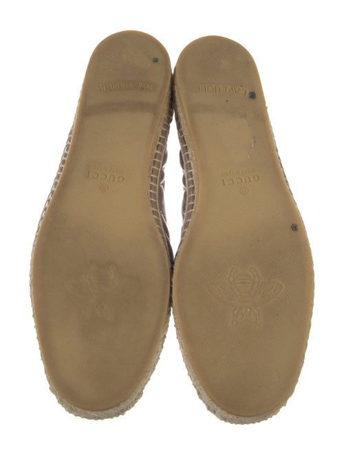 Gucci Double G Logo Leather Espadrilles