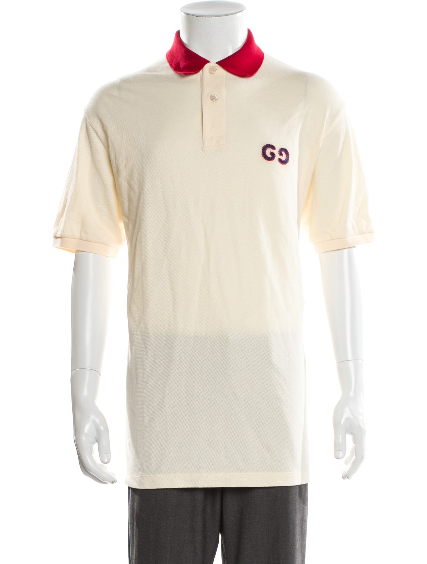 Gucci 2019 Colorblock Pattern Polo Shirt