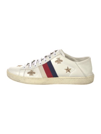 Gucci Sylvie Web Accent Leather Sneakers