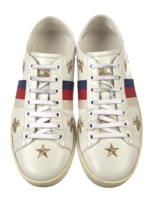 Gucci Sylvie Web Accent Leather Sneakers