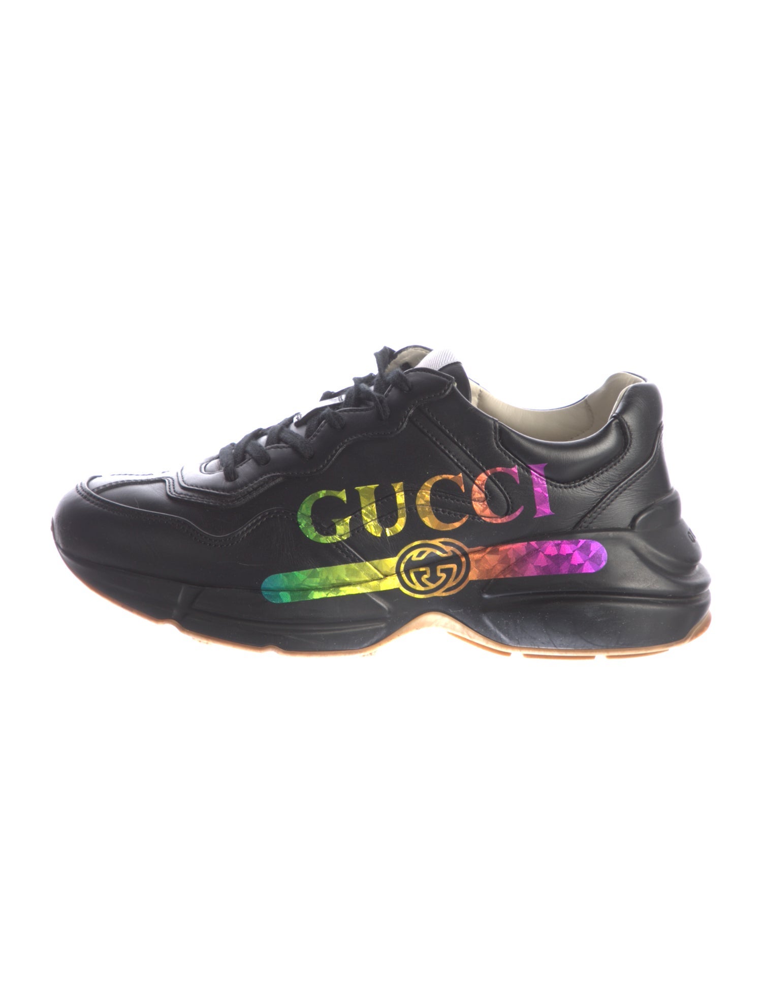 Gucci Interlocking G Logo Leather Sneakers
