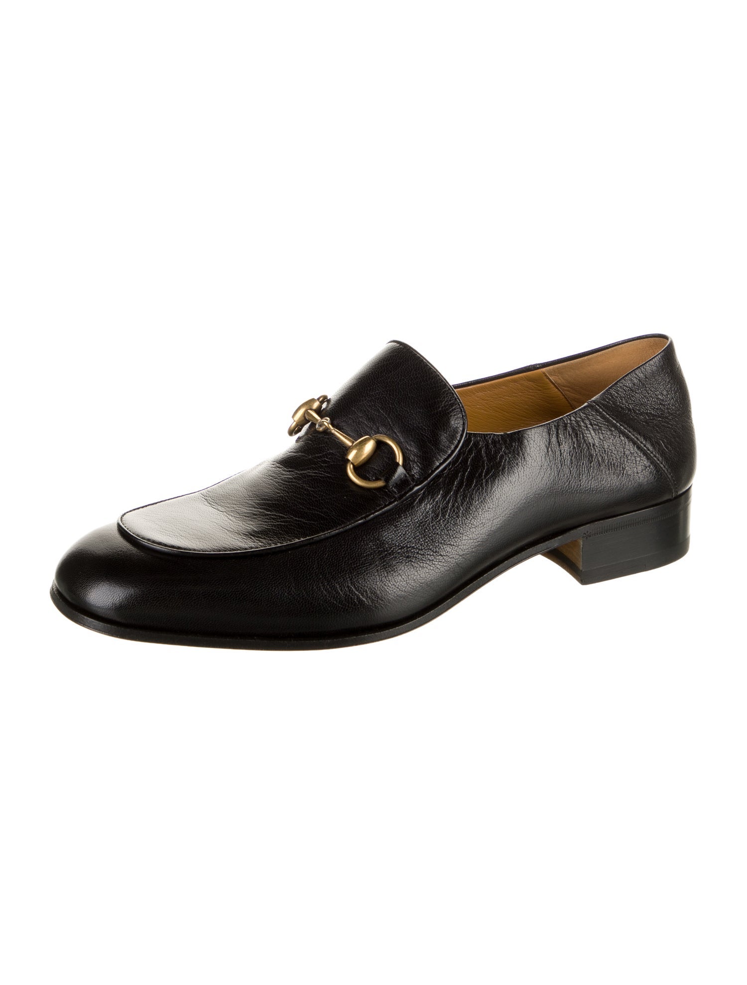 Gucci Horsebit Accent Leather Dress Loafers
