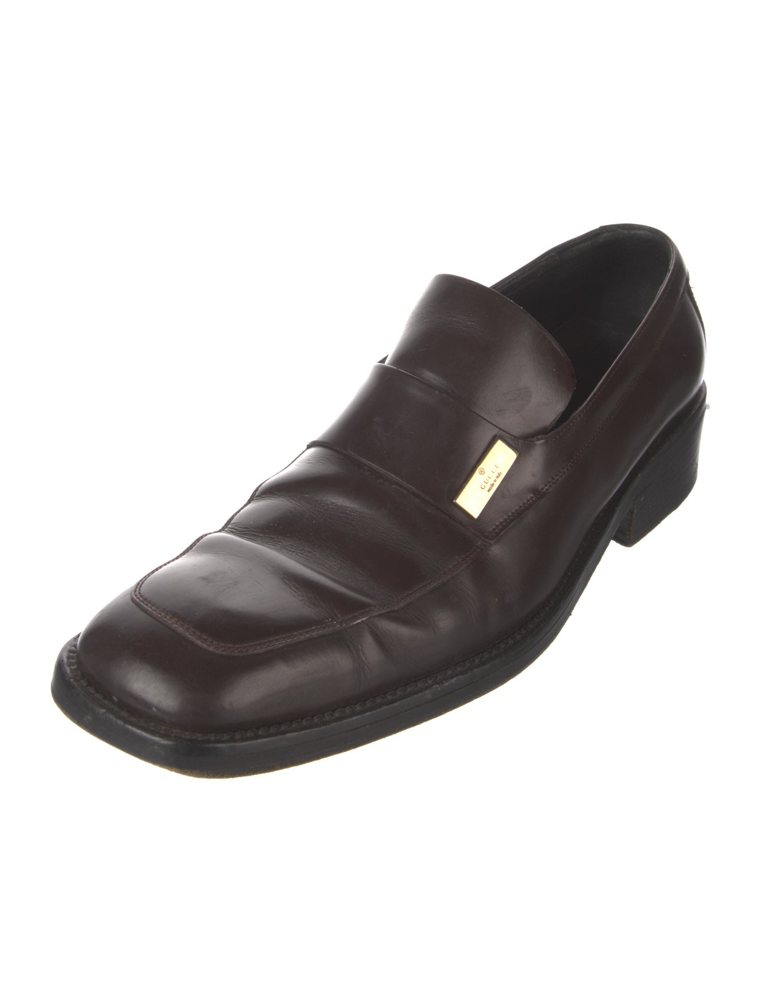 Gucci Horsebit Accent Leather Loafers