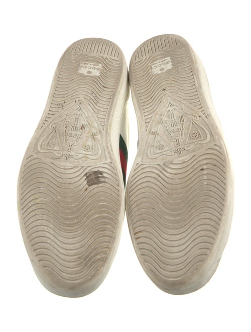 Gucci Web Accent Leather Sneakers