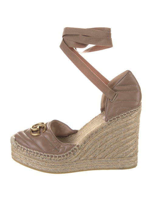 Gucci Double G Logo Leather D'Orsay Pumps