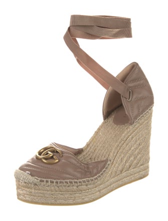 Gucci Double G Logo Leather D'Orsay Pumps