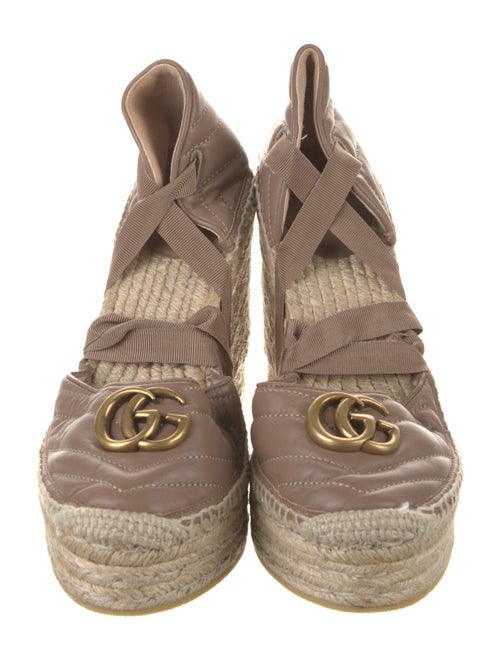 Gucci Double G Logo Leather D'Orsay Pumps