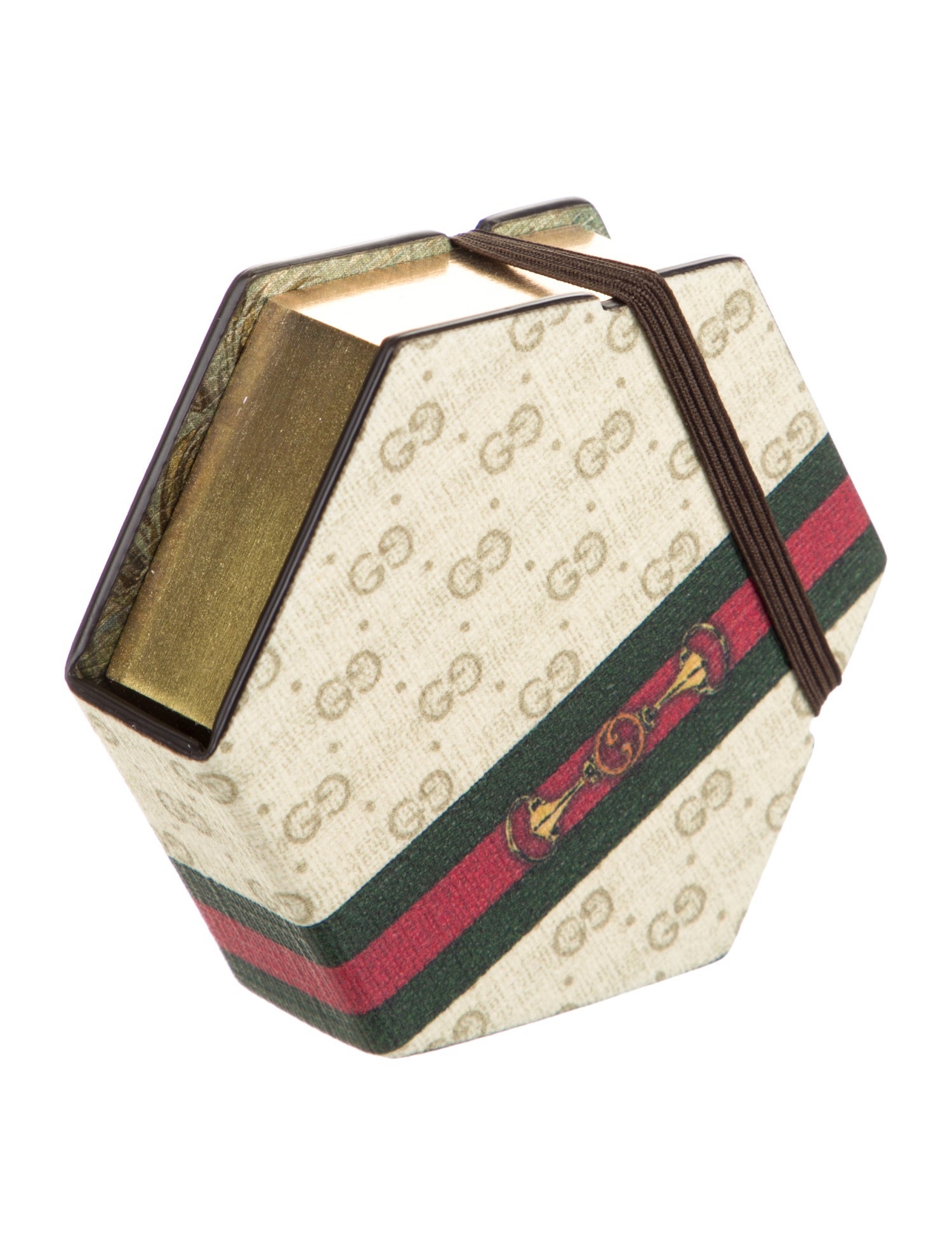 Gucci Web & Horsebit Hexagonal Sticky Note Pad