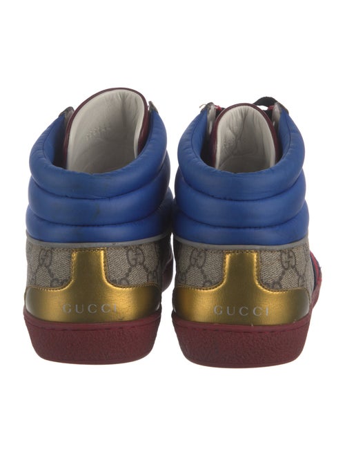 Gucci GG Supreme Leather Trim Embellishment Sneakers