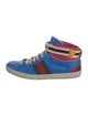 Gucci Leather Colorblock Pattern Sneakers
