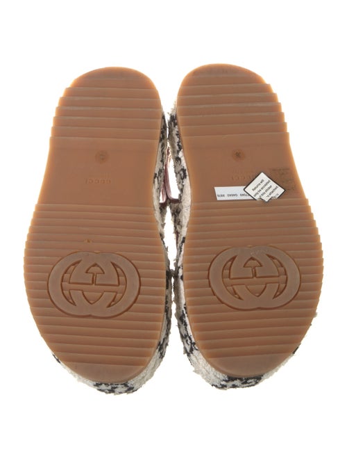 Gucci Tweed Tweed Pattern Slingback Sandals