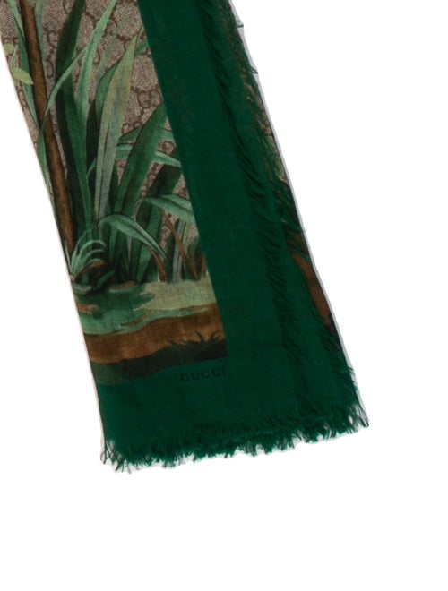 Gucci Silk Blooms Print Scarf