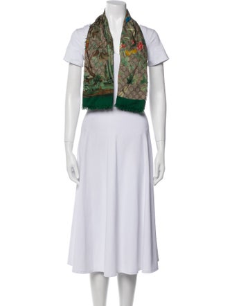 Gucci Silk Blooms Print Scarf