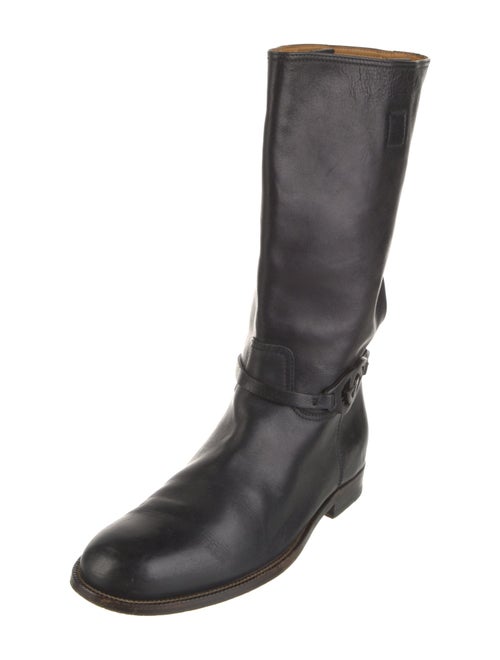 Gucci Leather Moto Boots