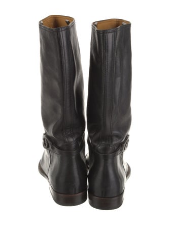 Gucci Leather Moto Boots
