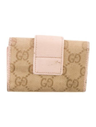 Gucci Pattern Print Wallet Keychain