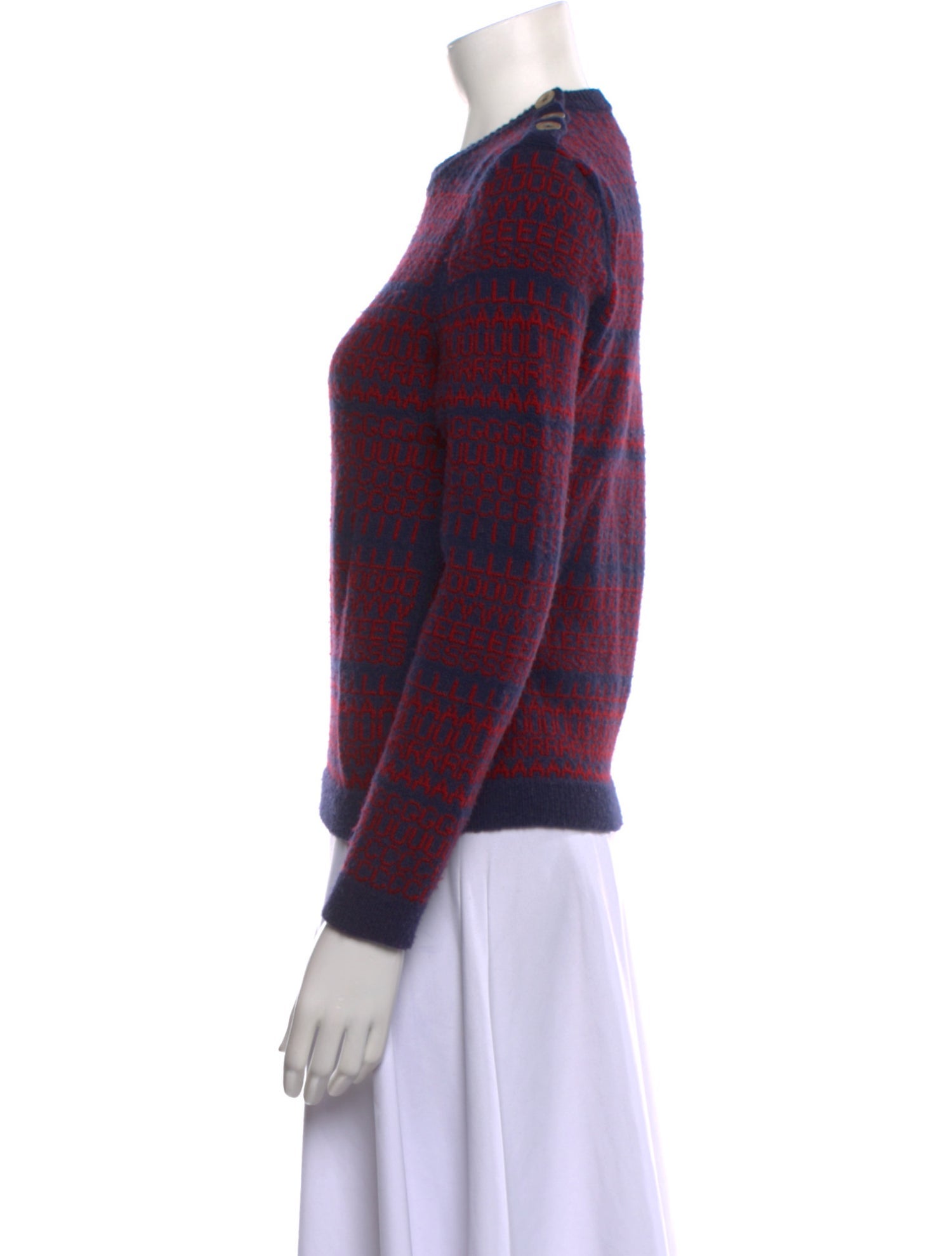 Gucci Wool Printed Sweater