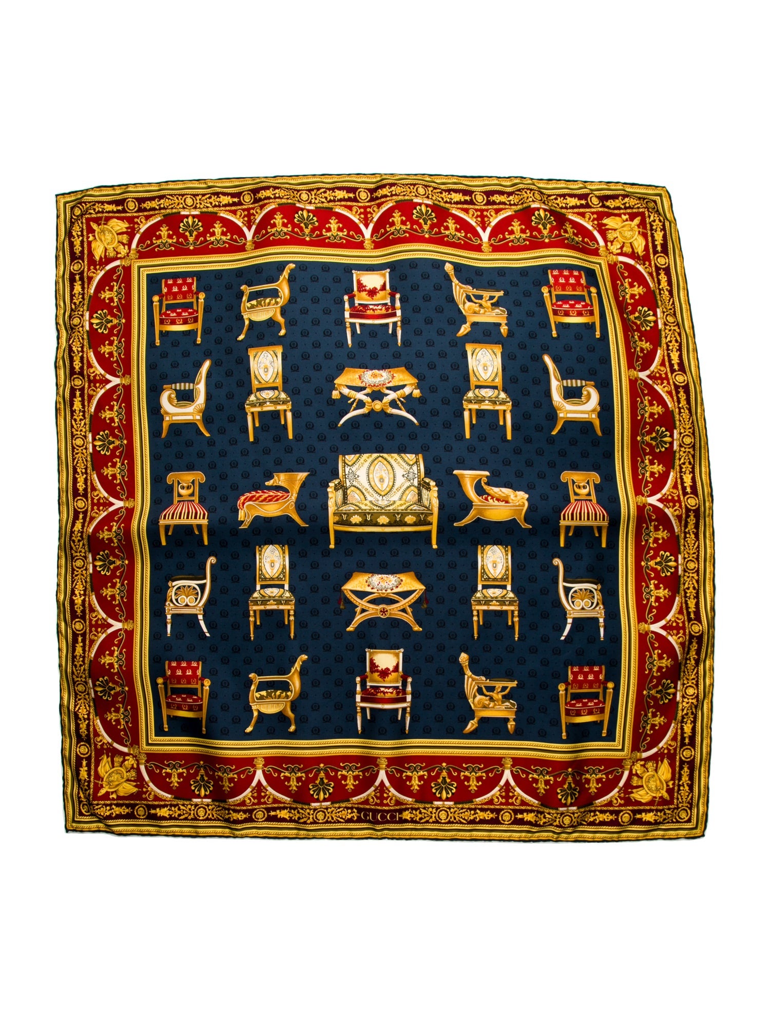 Gucci Silk Printed Scarf