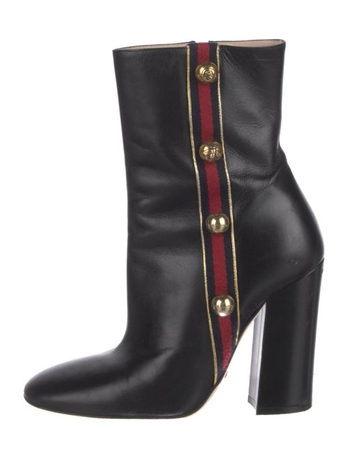 Gucci Interlocking G Logo Leather Boots