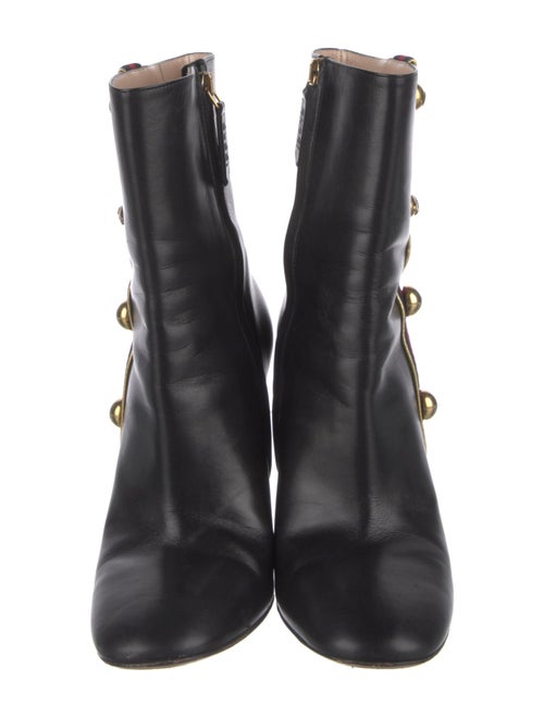 Gucci Interlocking G Logo Leather Boots