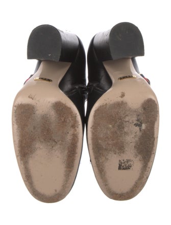 Gucci Interlocking G Logo Leather Boots