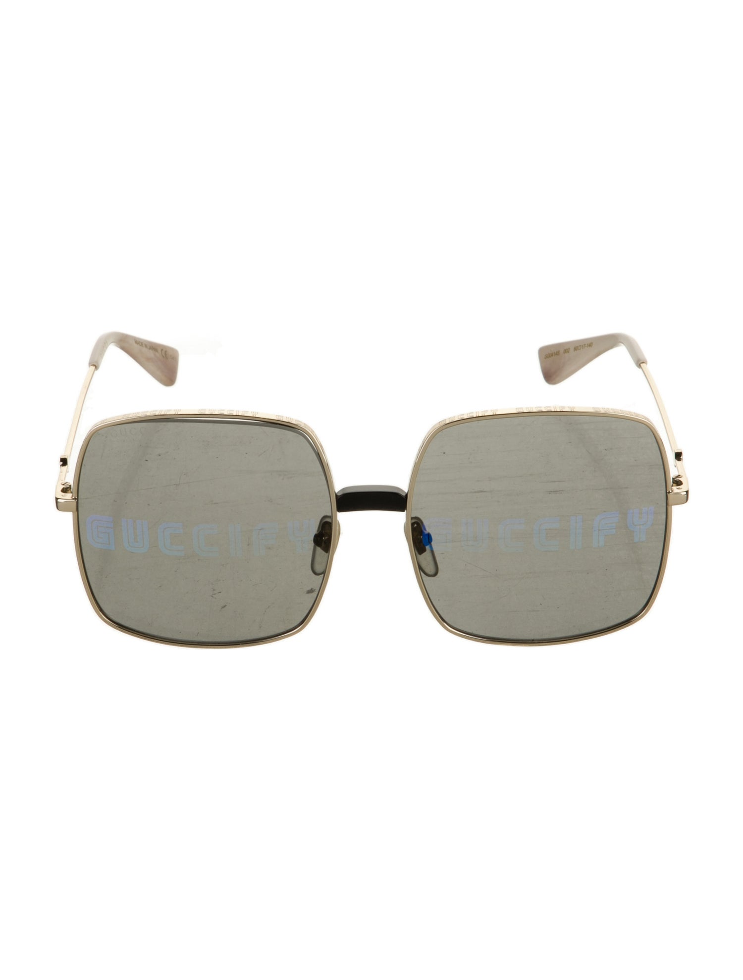 Gucci Guccify Oversize Sunglasses Interlocking G Logo Sunglasses