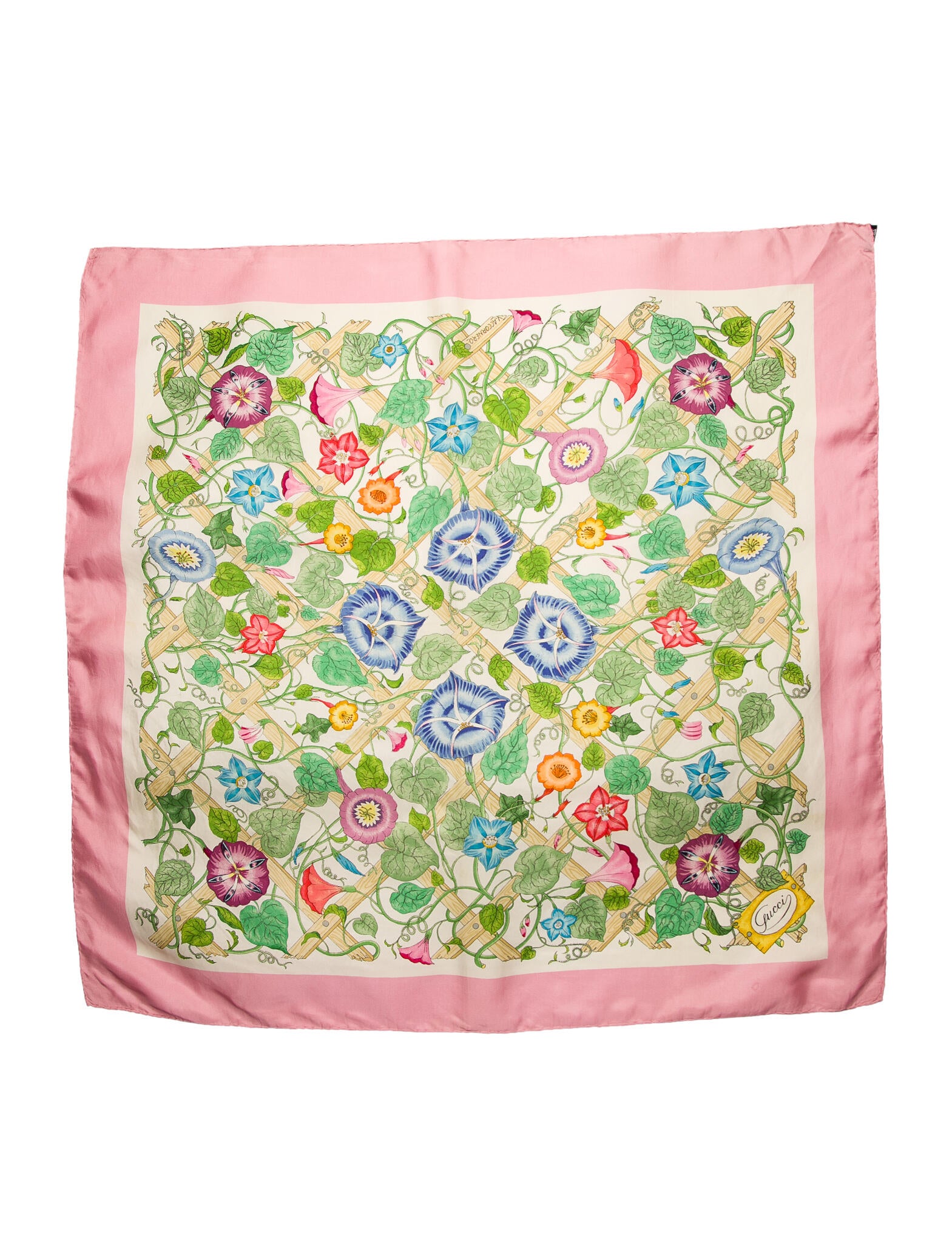 Gucci Silk Flora Print Scarf
