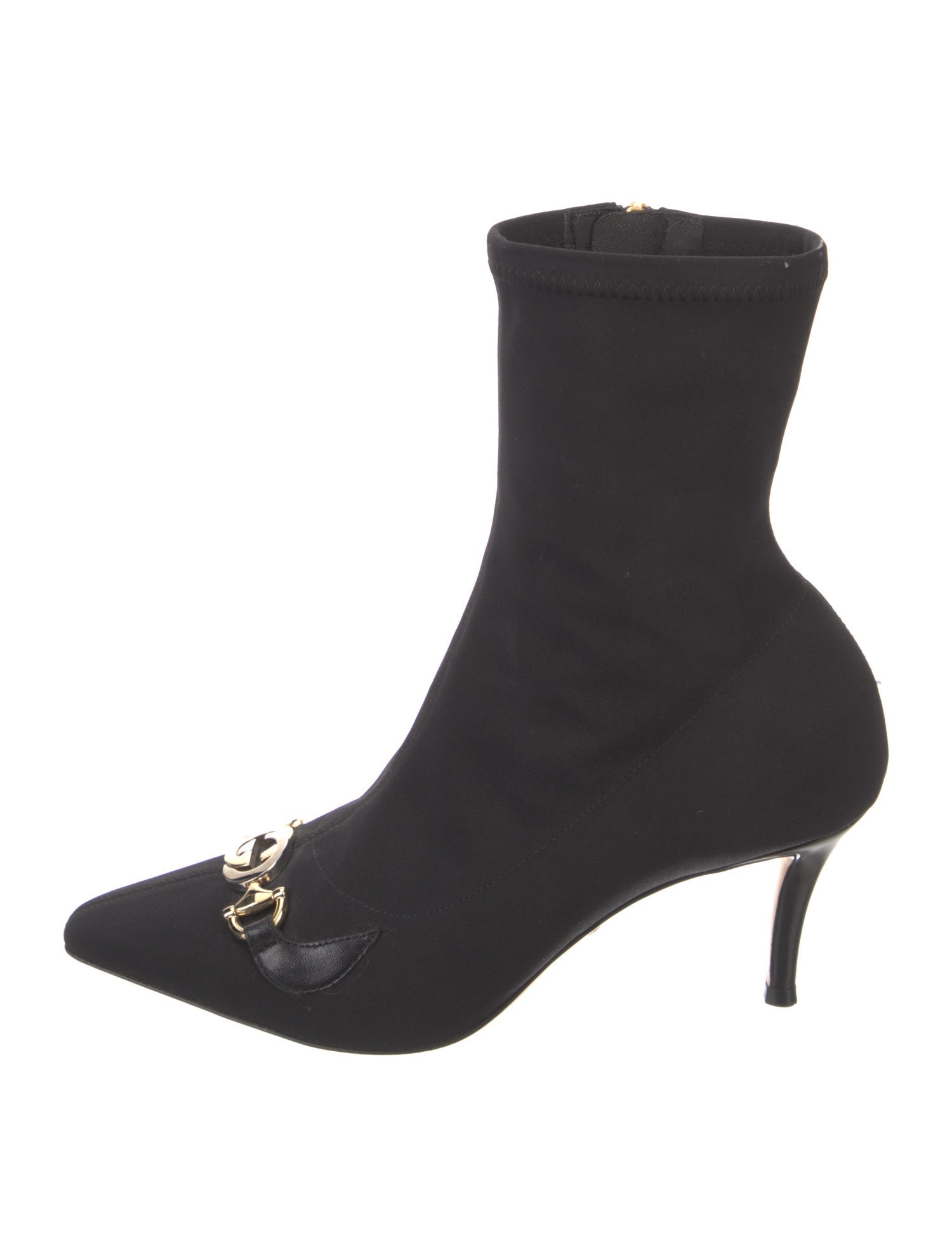 Gucci Interlocking G Horsebit Nylon Sock Boots