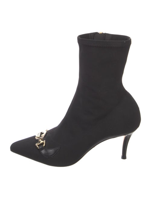 Gucci Interlocking G Horsebit Nylon Sock Boots