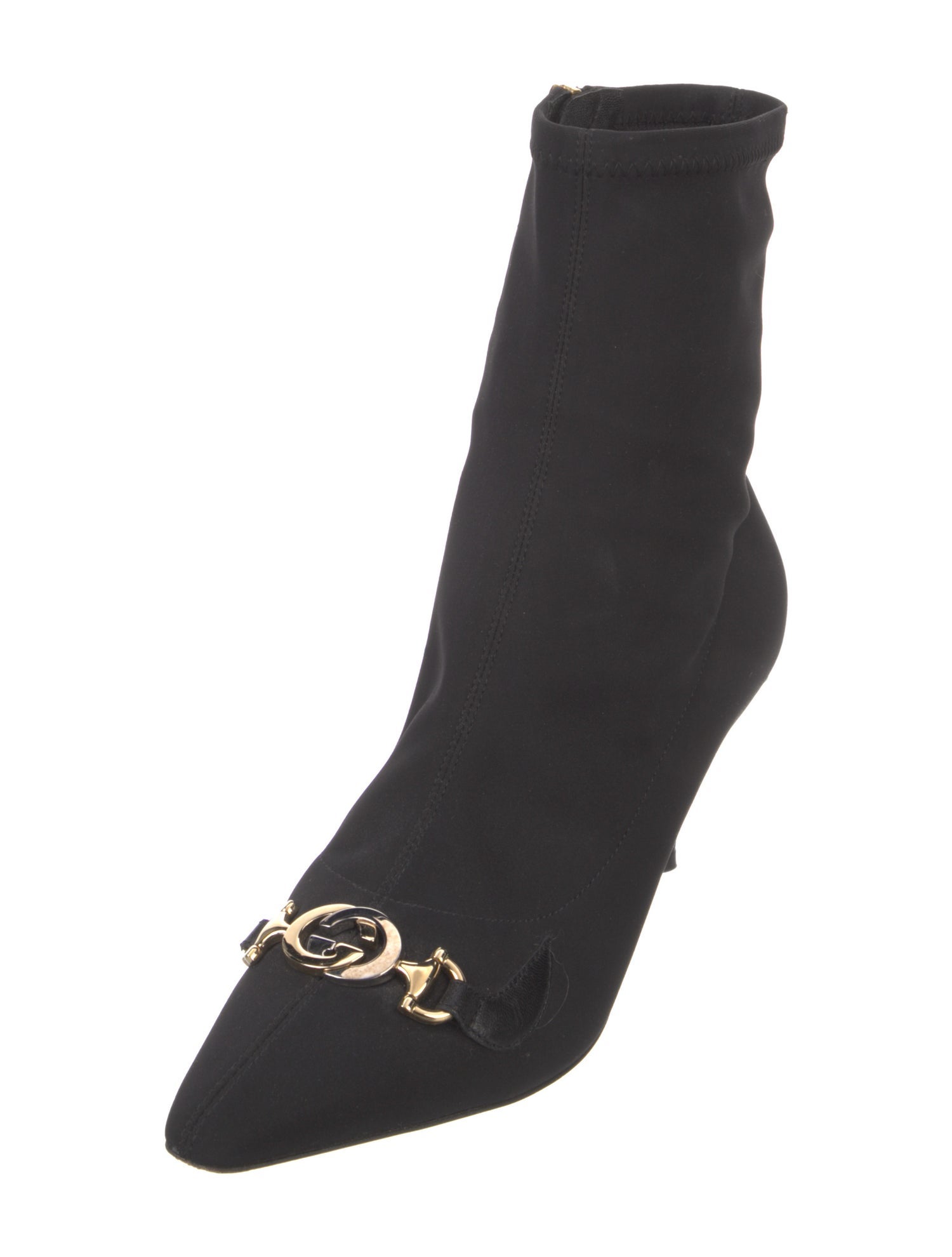 Gucci Interlocking G Horsebit Nylon Sock Boots