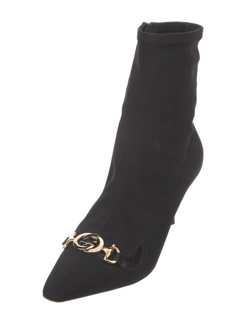 Gucci Interlocking G Horsebit Nylon Sock Boots