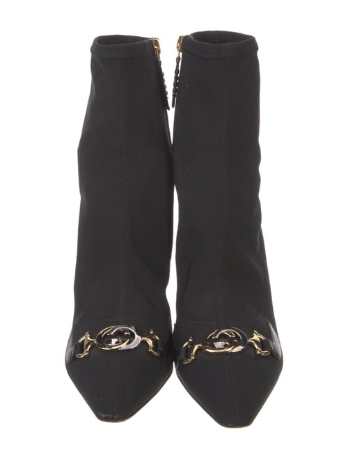 Gucci Interlocking G Horsebit Nylon Sock Boots
