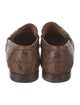 Gucci Horsebit Accent Snakeskin Loafers