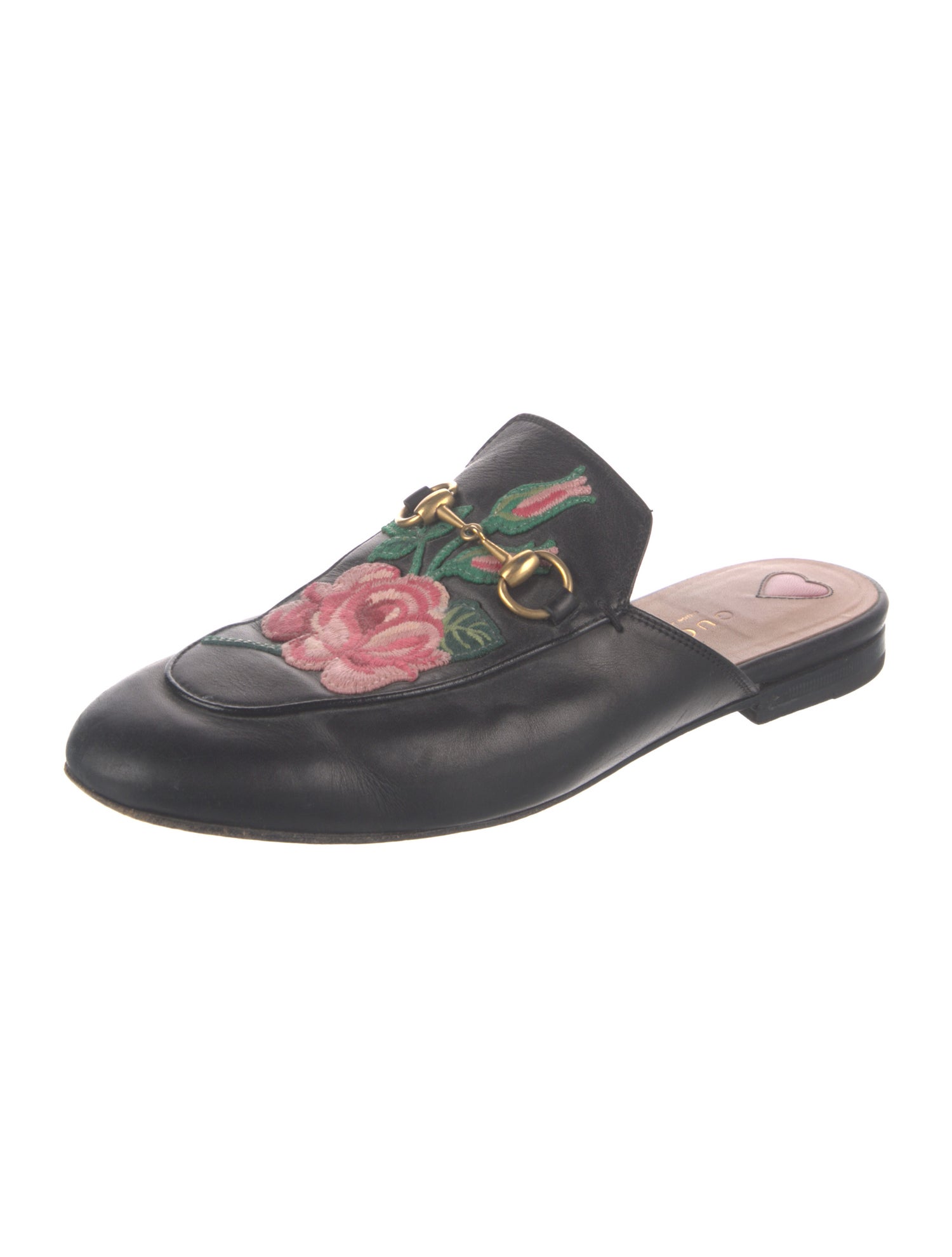 Gucci Princetown Horsebit Accent Mules
