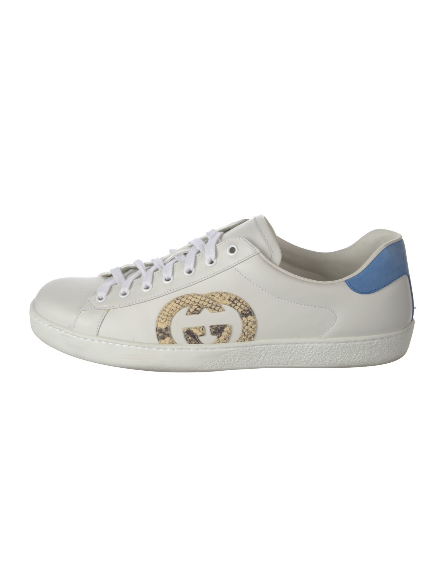 Gucci Interlocking G Logo Leather Sneakers