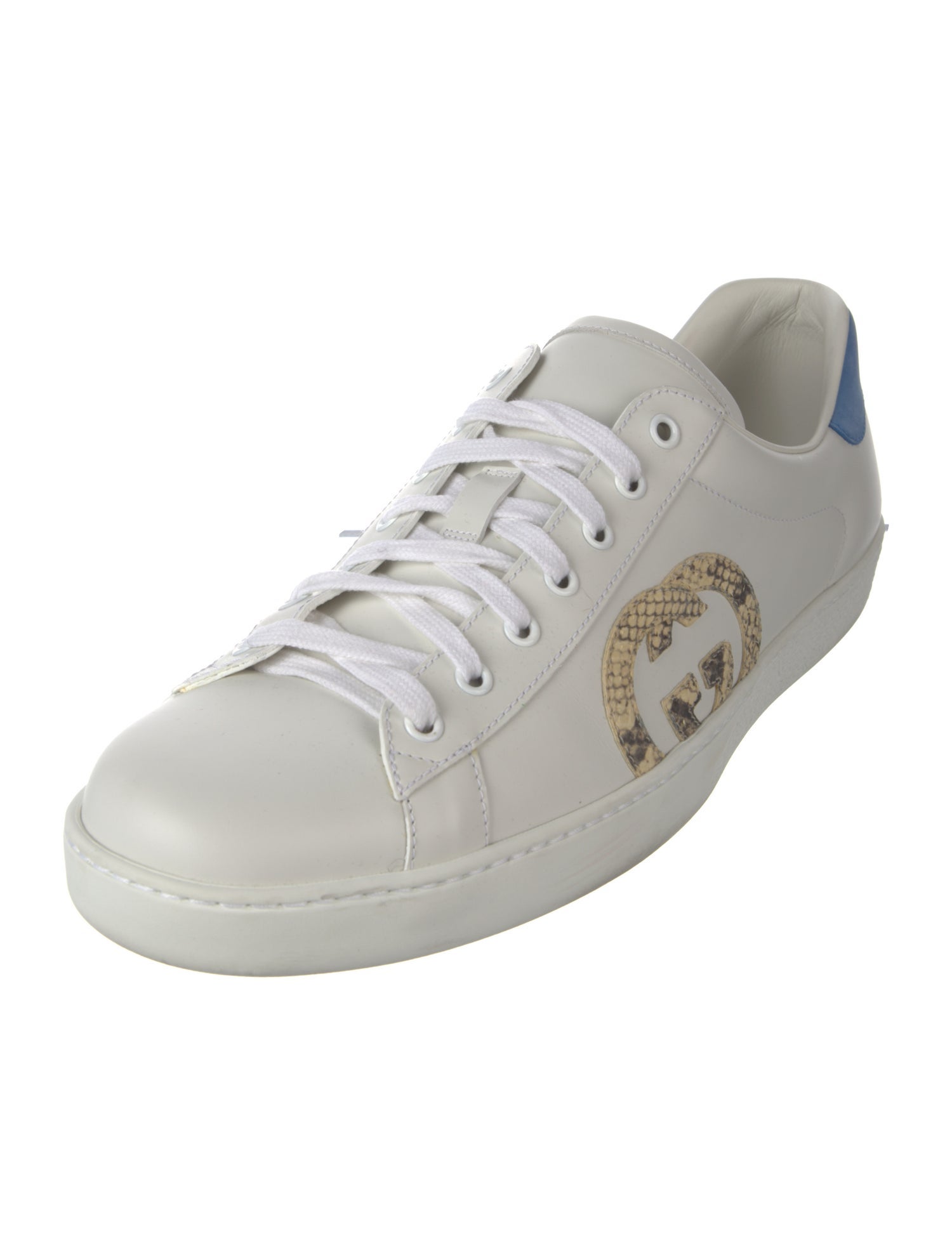 Gucci Interlocking G Logo Leather Sneakers
