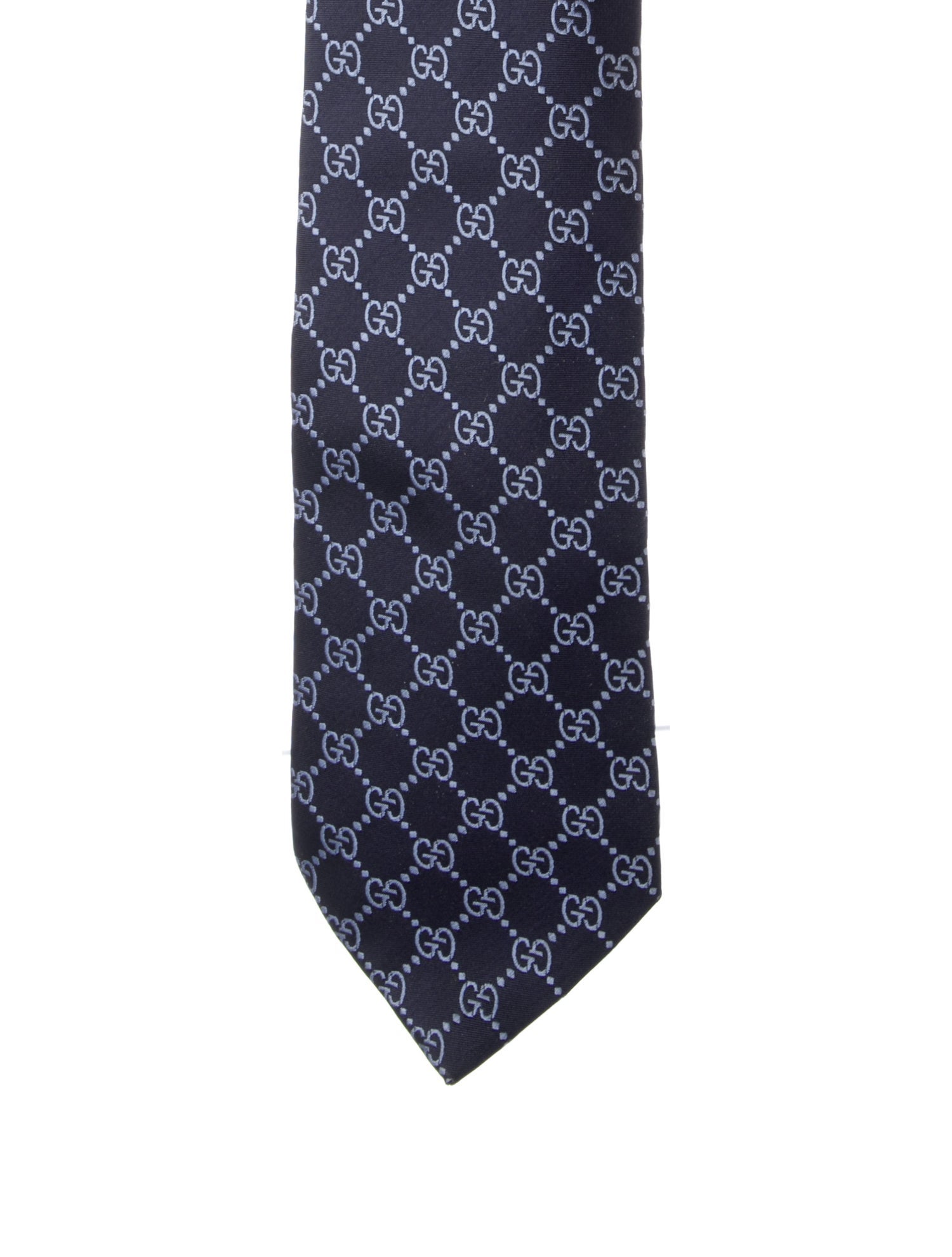 Gucci Pattern Print Silk Tie